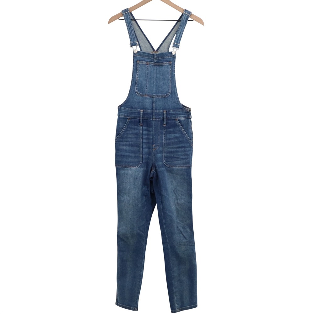 Madewell Overalls Womens Medium Skinny Slim Straight Blue Denim Excellent